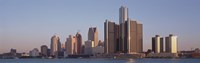 Detroit, Michigan Daytime Skyline Fine Art Print