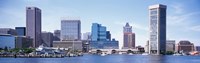 USA, Maryland, Baltimore, Skyscrapers along the Inner Harbor Fine Art Print