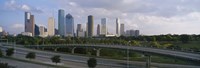 Houston Skyline from a Distance, Texas, USA Fine Art Print