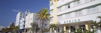 Art Deco Hotels, Ocean Drive, Florida, USA Fine Art Print