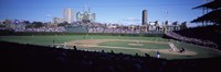 Baseball match in progress, Wrigley Field, Chicago, Cook County, Illinois, USA by Panoramic Images - 27" x 9"