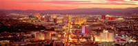 Aerial Las Vegas NV USA by Panoramic Images - 27" x 9"