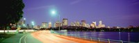 USA, Massachusetts, Boston, Highway along Charles River by Panoramic Images - 27" x 9"