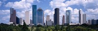 Skyscrapers in a city, Houston, Texas, USA by Panoramic Images - 27" x 9"