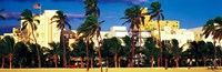Ocean Drive South Beach Miami Beach FL by Panoramic Images - 27" x 9"