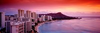Sunset Honolulu Oahu HI USA Fine Art Print
