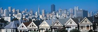 Victorian houses Steiner Street San Francisco CA USA Fine Art Print