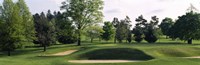 Sand traps on a golf course, Baltimore Country Club, Baltimore, Maryland Fine Art Print