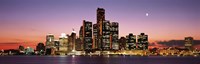 Night Skyline Detroit MI Fine Art Print