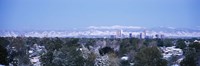 Denver Skyline with Mountains Fine Art Print