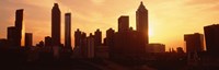 Sunset Skyline, Atlanta, Georgia, USA Fine Art Print