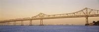 Low angle view of a bridge, Bay Bridge, California, USA Fine Art Print