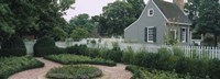 Building in a garden, Williamsburg, Virginia, USA Fine Art Print