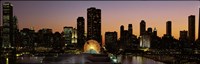 Chicago skyline Lit Up at Night Fine Art Print