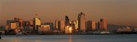San Diego Skyline at Sunset by Panoramic Images - 27" x 9"