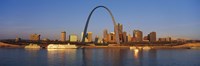 St. Louis Skyline with arch Fine Art Print
