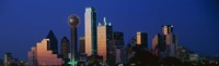 Night Cityscape Dallas Texas