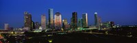 Houston, Texas Skyline at Night Fine Art Print
