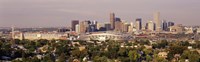 Daytime Photo of the Denver Colorado Skyline Fine Art Print