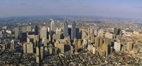 Aerial view of skyscrapers in a city, Philadelphia, Pennsylvania, USA by Panoramic Images - 27" x 9" - $28.99