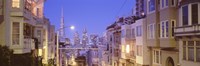 San Francisco Street with view of Skyscrapers Fine Art Print