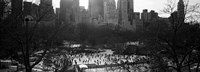 Wollman Rink Ice Skating, Central Park, NYC, New York City, New York State, USA Fine Art Print