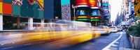 Yellow Cabs in Times Square, NYC by Panoramic Images - 27" x 9" - $28.99