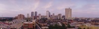 Skyscrapers in a city, Fort Worth, Texas, USA Fine Art Print
