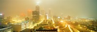 USA, Georgia, Atlanta, Fog in Atlanta Fine Art Print