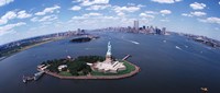 Bird's Eye View of the Statue of Liberty Fine Art Print