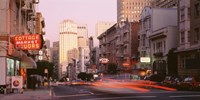 USA, California, San Francisco, Evening Traffic Fine Art Print