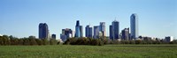 Dallas on a clear day,TX Fine Art Print
