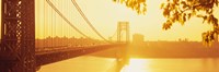 Bridge across the river, George Washington Bridge, New York City Fine Art Print