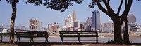 View of Cincinnati OH by Panoramic Images - 27" x 9"