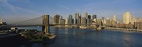 Bridge Across A River, Brooklyn Bridge, NYC, New York City, New York State, USA by Panoramic Images - 27" x 9"