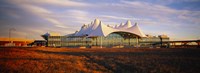 Clouded sky over an airport, Denver International Airport, Denver, Colorado, USA Fine Art Print
