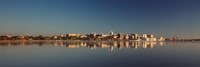 USA, Wisconsin, Madison, Lake Monona, City on a waterfront Fine Art Print