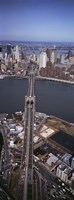 Aerial View Of A Bridge, Brooklyn Bridge, Manhattan, NYC, New York City, New York State, USA Fine Art Print