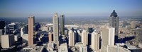 Aerial view of Atlanta skyscrapers, Georgia Fine Art Print