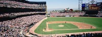 High angle view of a stadium, Pac Bell Stadium, San Francisco, California Fine Art Print