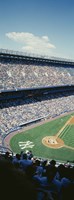 High angle view of spectators watching a baseball match in a stadium, Yankee Stadium, New York City, New York State, USA Fine Art Print