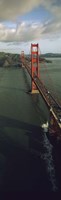 Aerial view of a bridge, Golden Gate Bridge, San Francisco, California, USA Fine Art Print