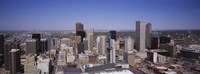 Aerial view of Skyscrapers in Denver, Colorado, USA Fine Art Print