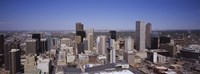 Aerial view of Skyscrapers in Denver, Colorado, USA by Panoramic Images - 27" x 9" - $28.99