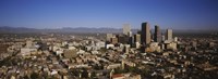 High angle view of Denver, Colorado, USA Fine Art Print