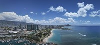 Buildings in a city, Honolulu, Oahu, Hawaii, USA 2007 Fine Art Print