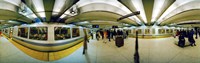 Large group of people at a subway station, Bart Station, San Francisco, California, USA Fine Art Print