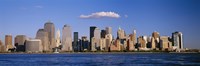 New York City Waterfront with Blue Sky Fine Art Print