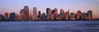 Hazy Skyline View of NYC from the Waterfront Fine Art Print