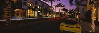 Cars parked on the road, Rodeo Drive, City of Los Angeles, California, USA Fine Art Print
